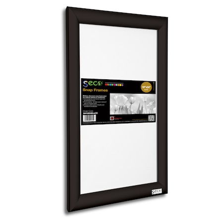 Seco Poster Snap Frame, 18" x 24", Black SN1824BLACK